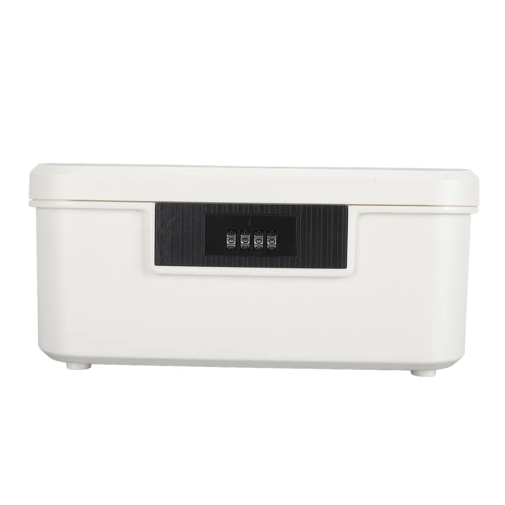 Coffre de rangement verrouillable blanc 9L pour dossiers confidentiels