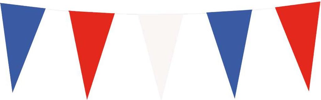 Boland 42023, Fahnenbanner, Papier, Blau, Rot, Weiß, Einfarbig, 210 mm, 120 mm