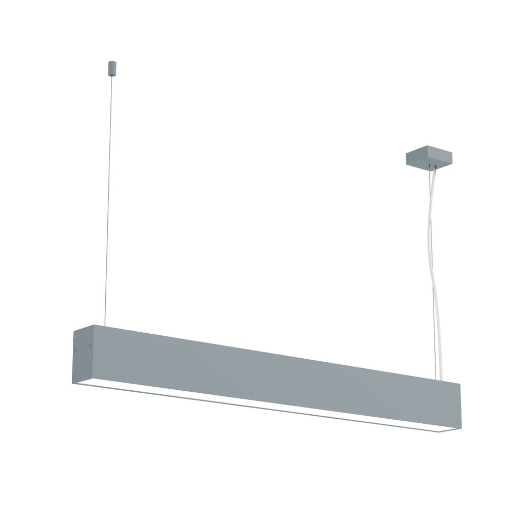 Linear LED-Pendelleuchte 4000K Aluminium B 4,5 cm H 6,3 cm