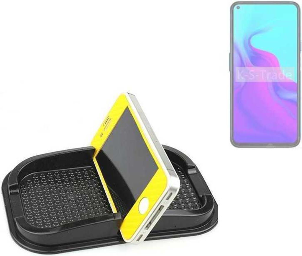 K-S-Trade Auto Anti Rutsch Matte Smartphone-Halter kompatibel mit Cubot X30 P Haft Pad Armaturenbrett Handy-Halterung Silikon