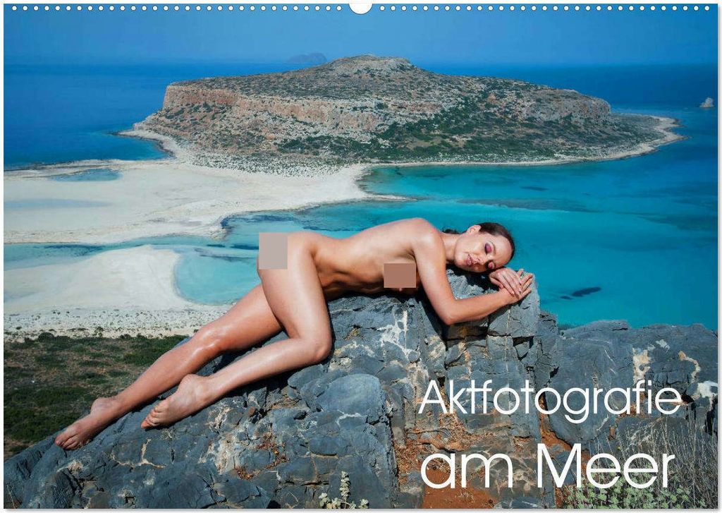 Aktfotografie am Meer (Wandkalender 2026 DIN A2 quer), CALVENDO Monatskalender