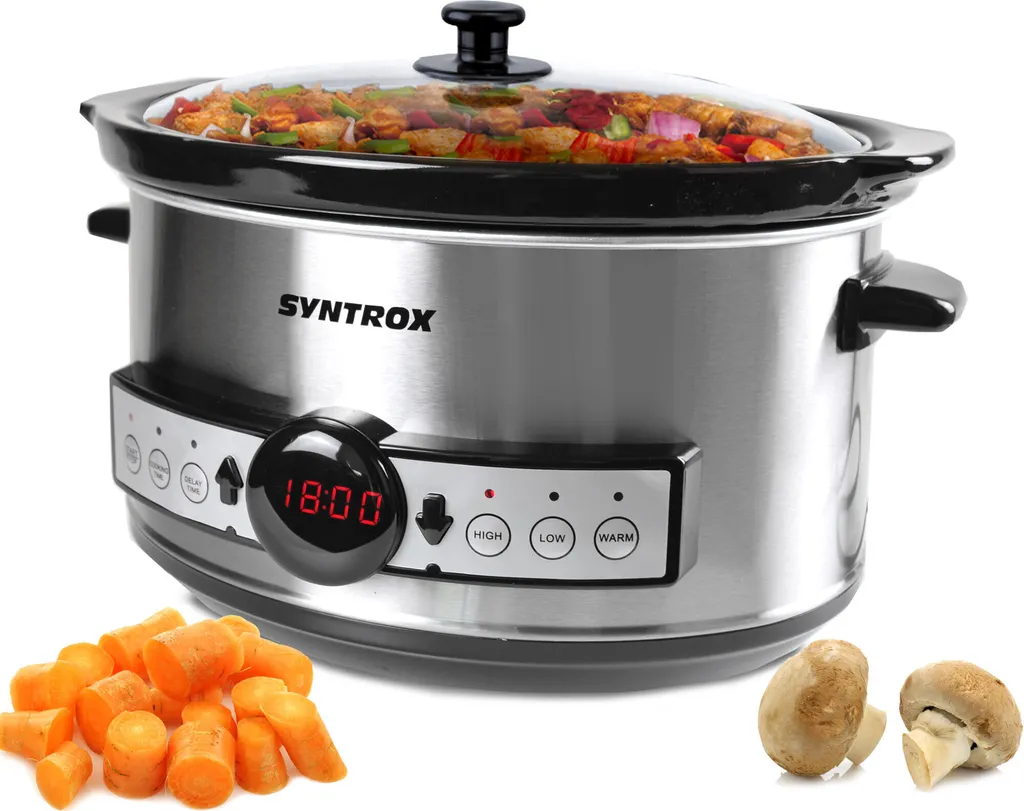 Mijoteuse Programmable Syntrox 3,5L avec Écran LCD et Cuve Céramique - 8