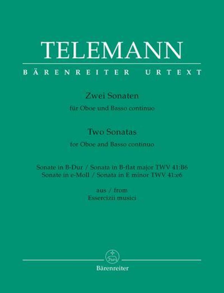 Telemann, G: A. d. Essercizii Musici/Zwei Sonaten Oboe