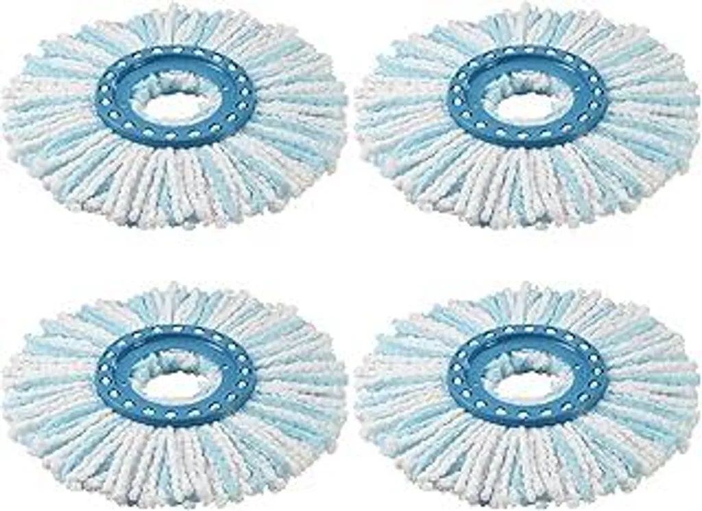 Kit 4 Ricariche Leifheit Clean Twist Disc Mop Ergo | Pulizia Rapida 360°