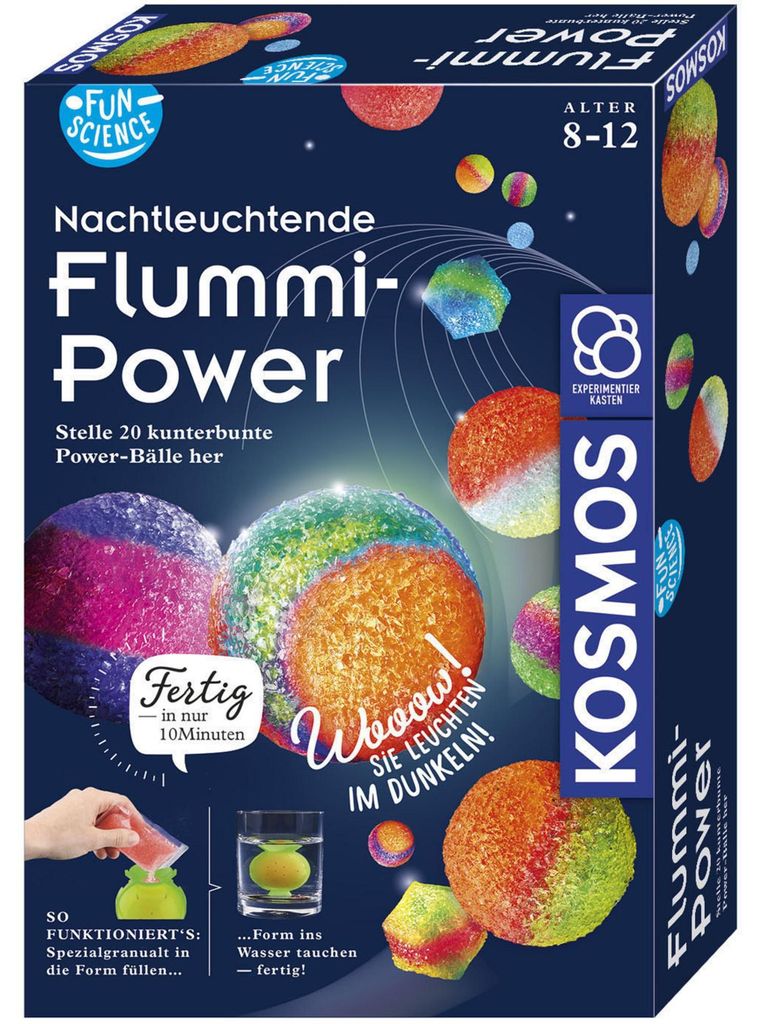 Kosmos Fun Science Nachtleuchtende Flummi-Power, Experimentierkasten