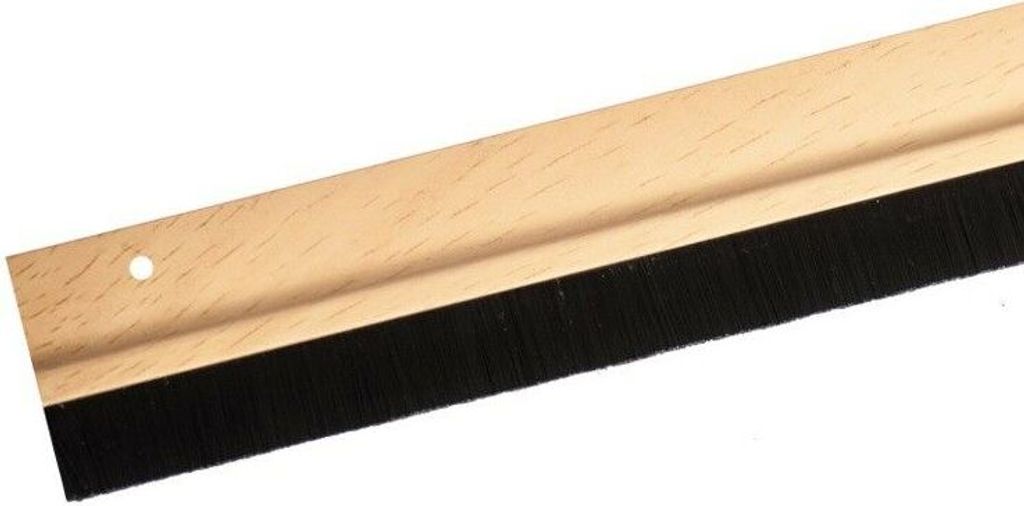 1m Braun Türbodendichtung Bürstendichtung Dichtungsbürste Türbürste Türdichtung Ohne Klebeband Hellbraun