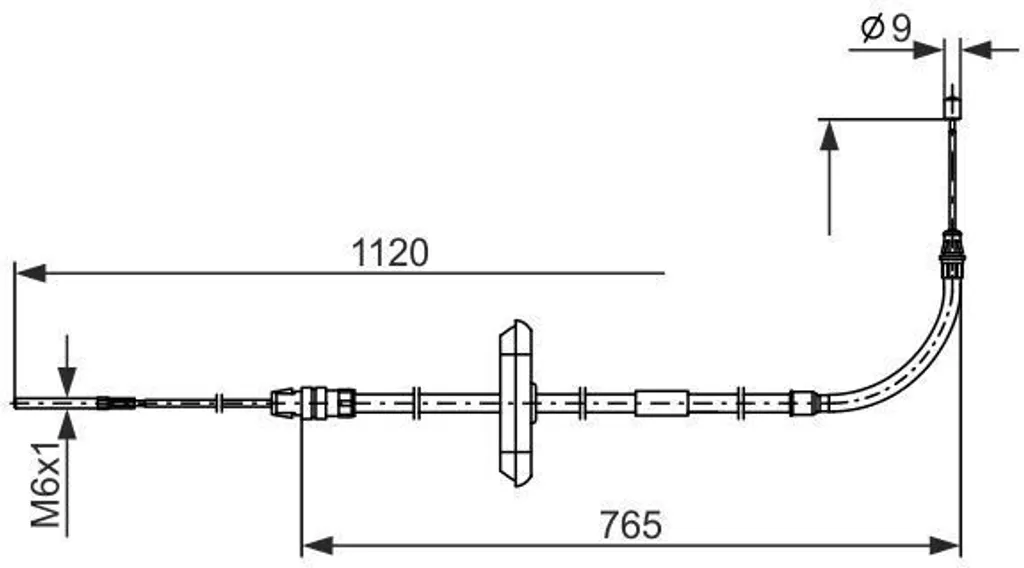 Câble de frein bloqué ? Changez pour le BOSCH 1 987 482 867