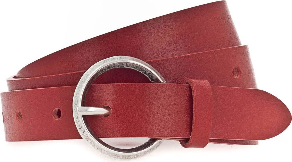 Vanzetti Leder Gürtel Taillengürtel 25mm Leather Belt W105 Red rot