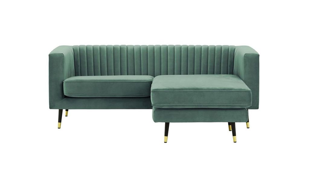 SLF24 - Universelles Ecksofa Slender - schmutziges Himmelblau - Velluto 12