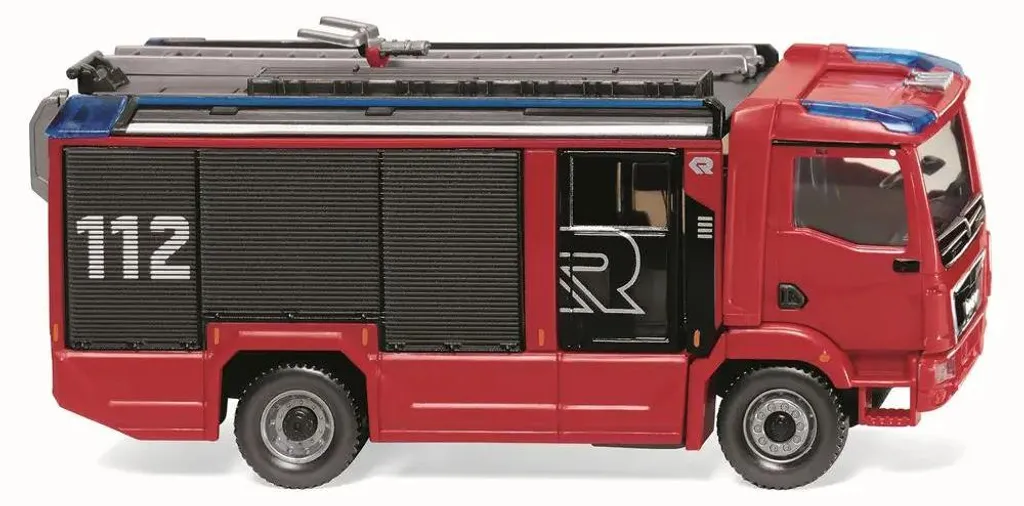 Wiking Rosenbauer AT Pompiers avec Détails de Finition Haute Précision