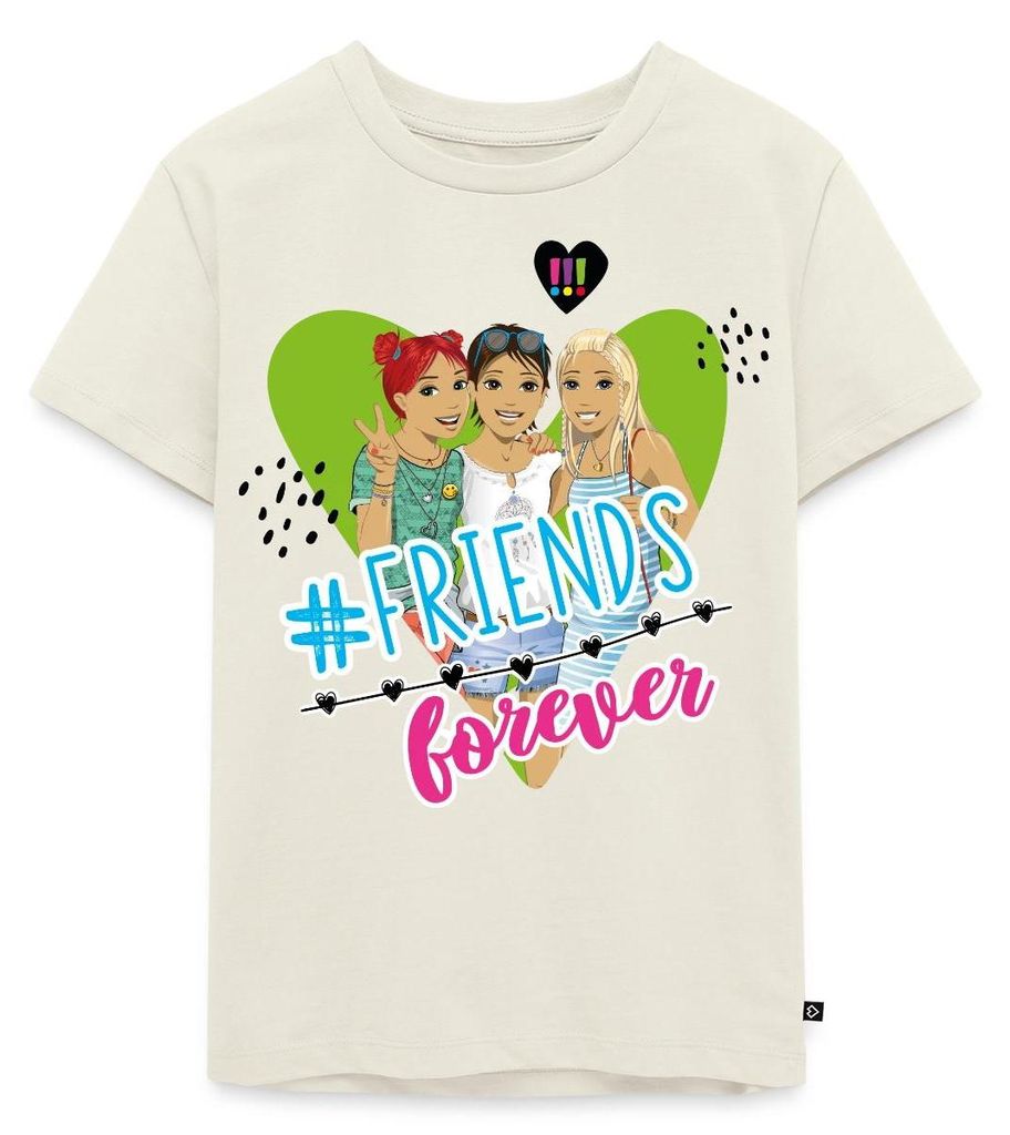 Spreadshirt Die Drei Ausrufezeichen Friends Forever Kinder Premium T-Shirt, 110/116 (4 Jahre), Naturweiß