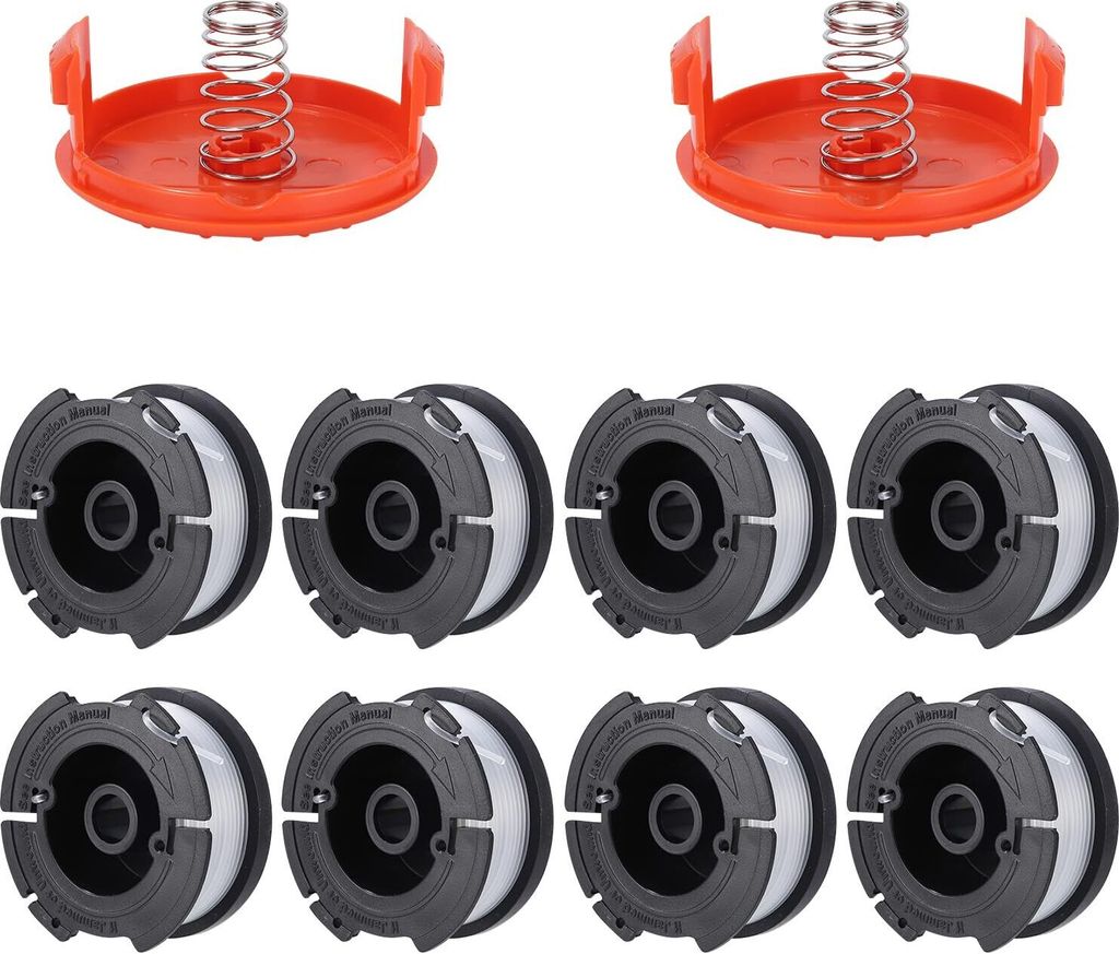 Trimmerspulen-Kit Für GE & Agillo Trimmer - Spulenkappe, Feder & Schnur 8m