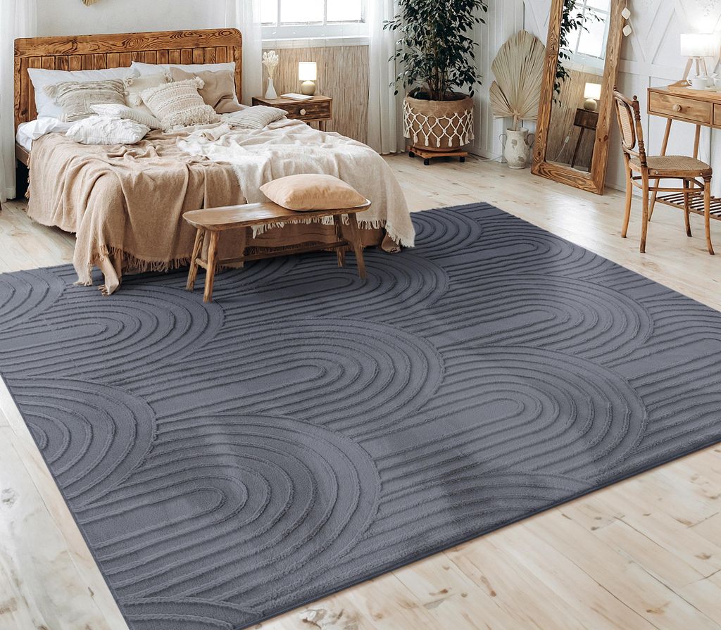 Paco Home Teppich Wohnzimmer Kurzflor Boho Skandi Design Produktbild 
