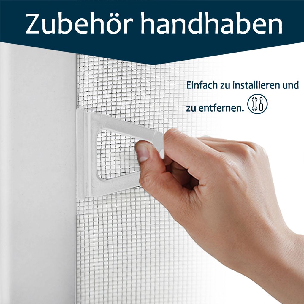 UISEBRT Fliegengitter Fenster 80 X 100cm Insektenschutz Produktbild 4