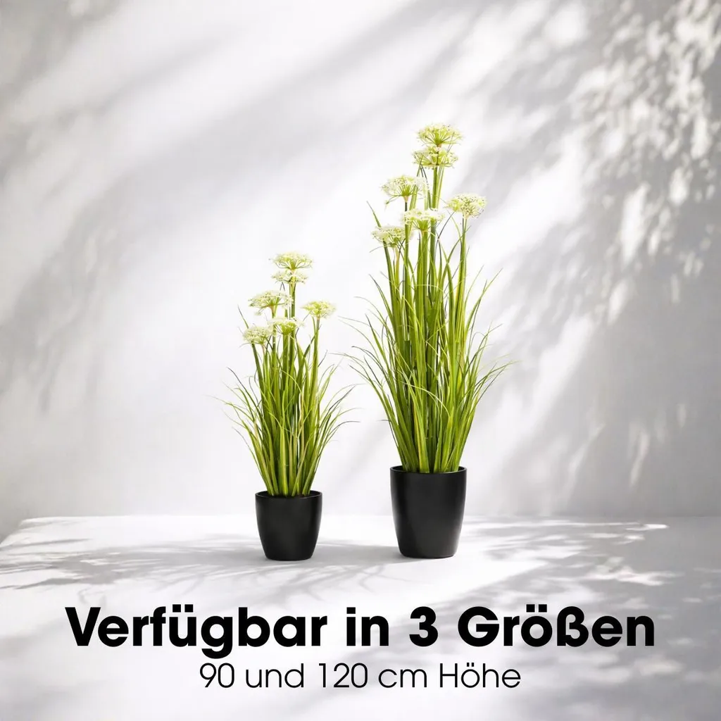 Plante Artificielle Gazon Angélique H90 cm pour Décoration d'Intérieur - 7