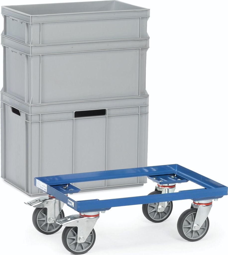 Fetra Eurokasten-Roller 250 kg Ladefläche L x B 810 x 610 mm