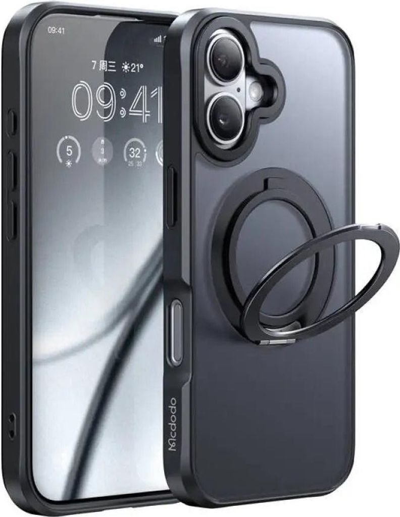 Mcdodo McDodo PC-4930 MagSafe case for iPhone 16 with stand (black)