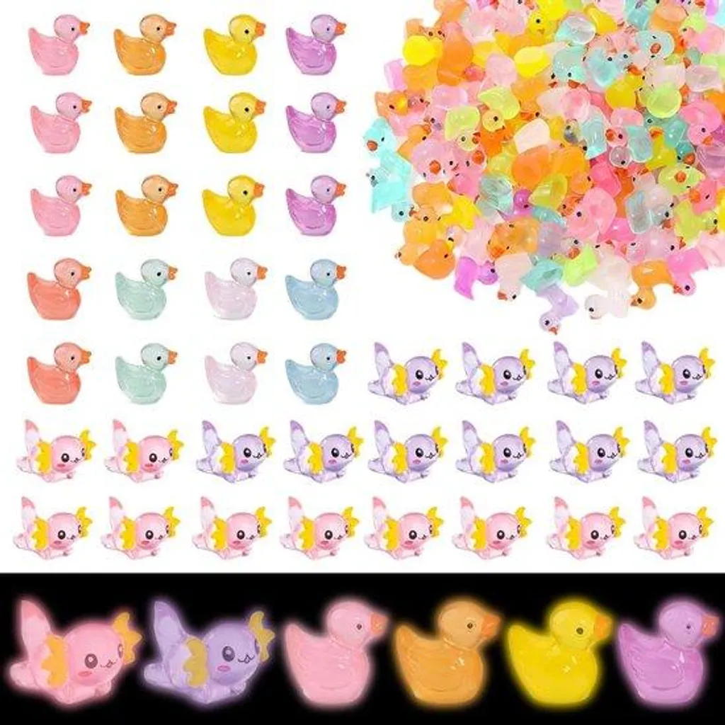 Mini canards pour décoration de pot de fleurs et bricolage créatif x120