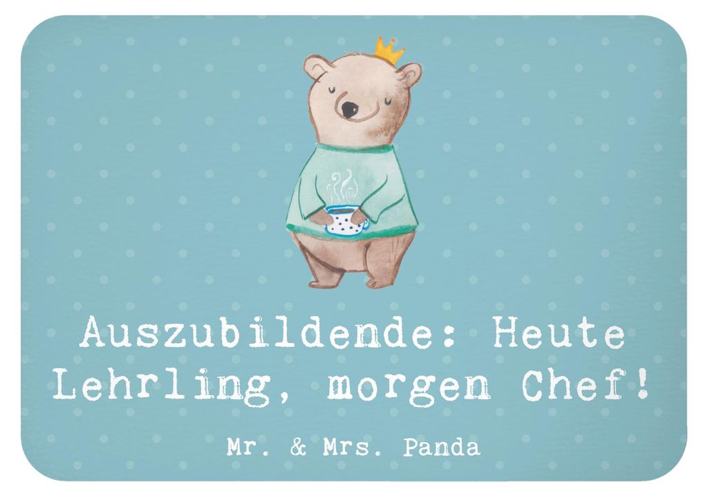 Mr. & Mrs. Panda magnet Auszubildende Chef - Meeresbrise - Geschenk, Lernen, büromagnet, Geschenke mit Herz, Ausbildung, whiteboardmagnet, Berufst...