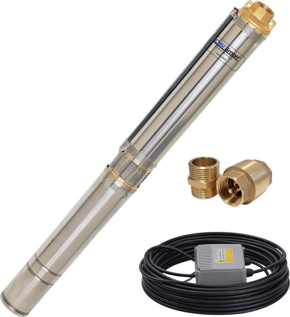 CHM GmbH® Tiefbrunnenpumpe 3 Zoll 550 Watt 2780 l/h 6,1 Bar Produktbild 