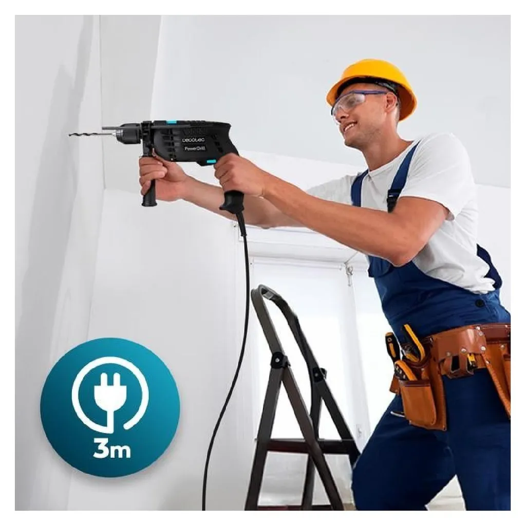 Cecotec PowerDrill 850 Keyless Perceuse à Percussion 850W Mandrin Auto