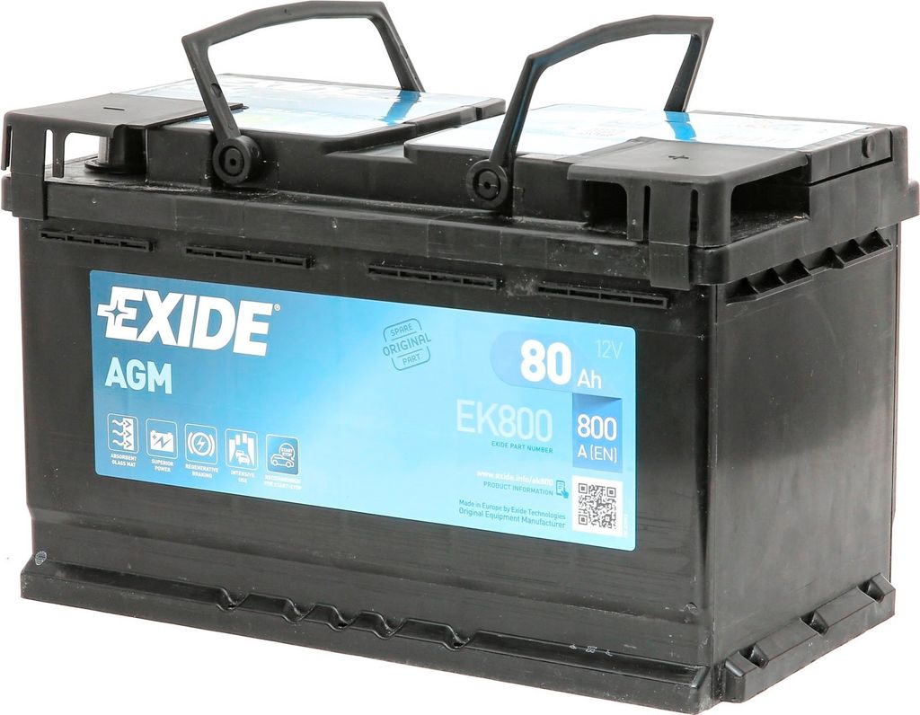 EXIDE STOP & START AGM Starterbatterie 12V 80Ah 800A/EN L4 Batterie