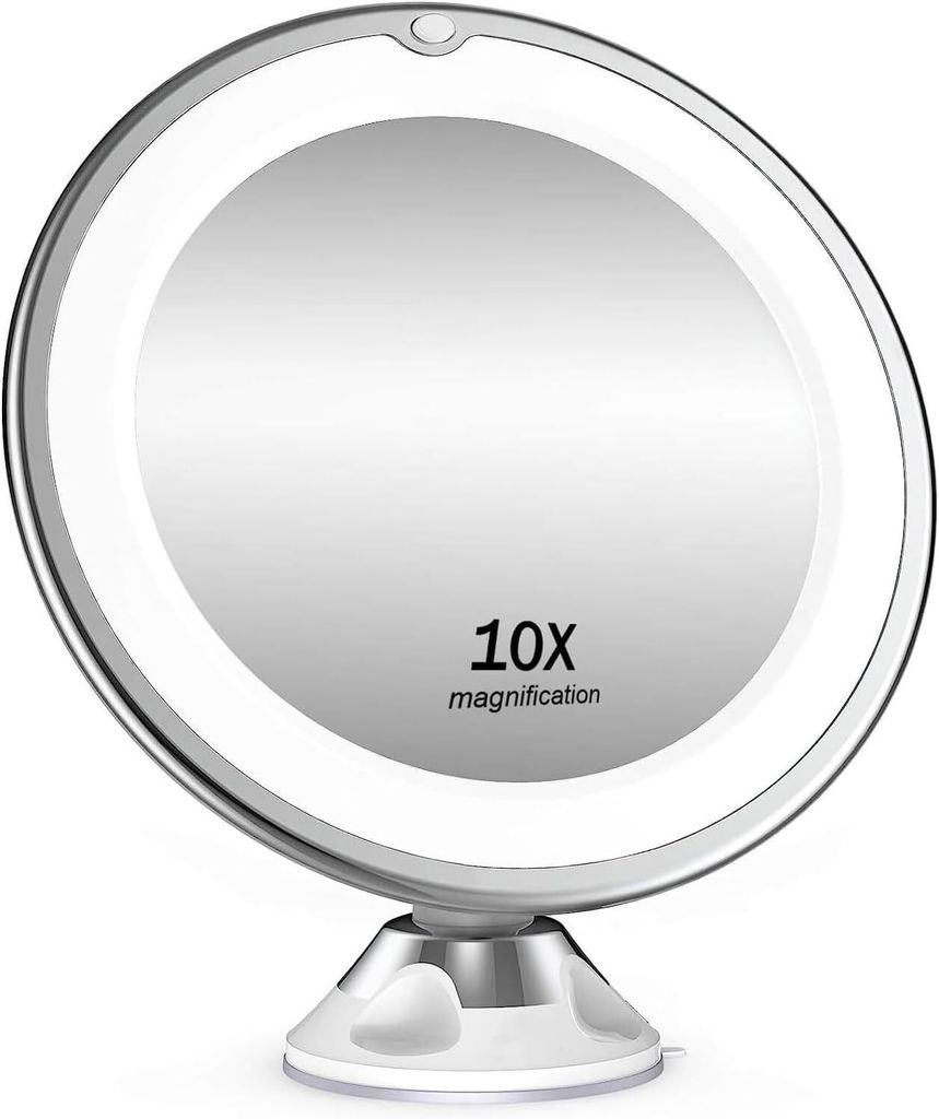 Kosmetikspiegel 10X Vergrößerung, 8” Schminkspiegel mit Produktbild 