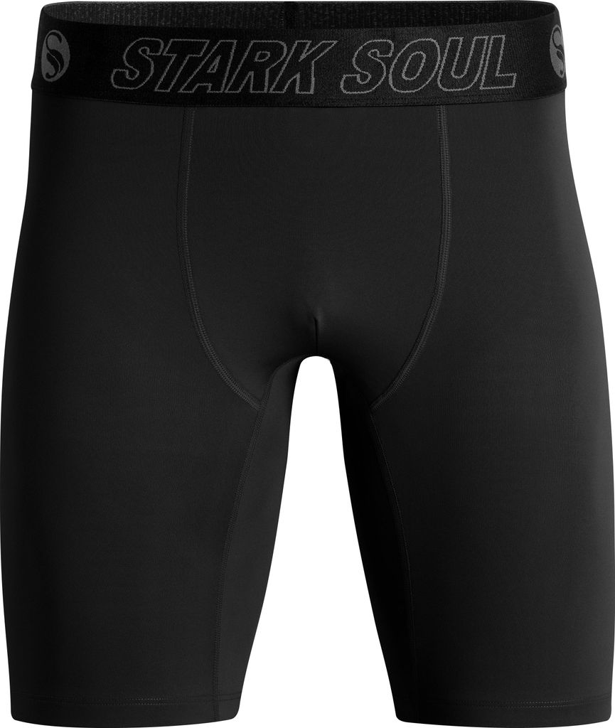 Compression Shorts Herren – Funktionale Kompressionshose Sport von Stark Soul - Schwarz – XL