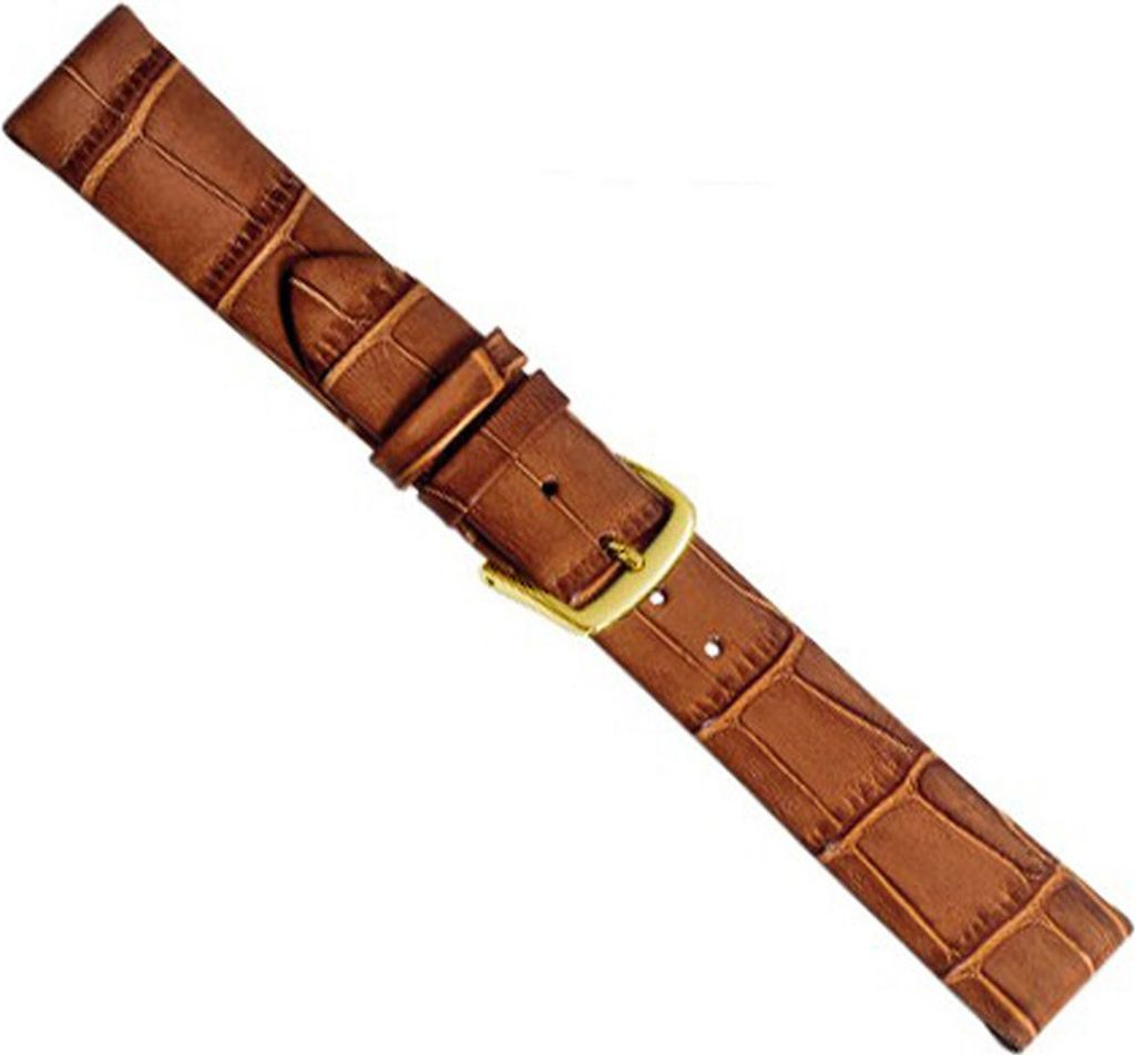 Uhrenarmband Kalbsleder braun Louisiana Clip 20462G, Stegbreite:10mm