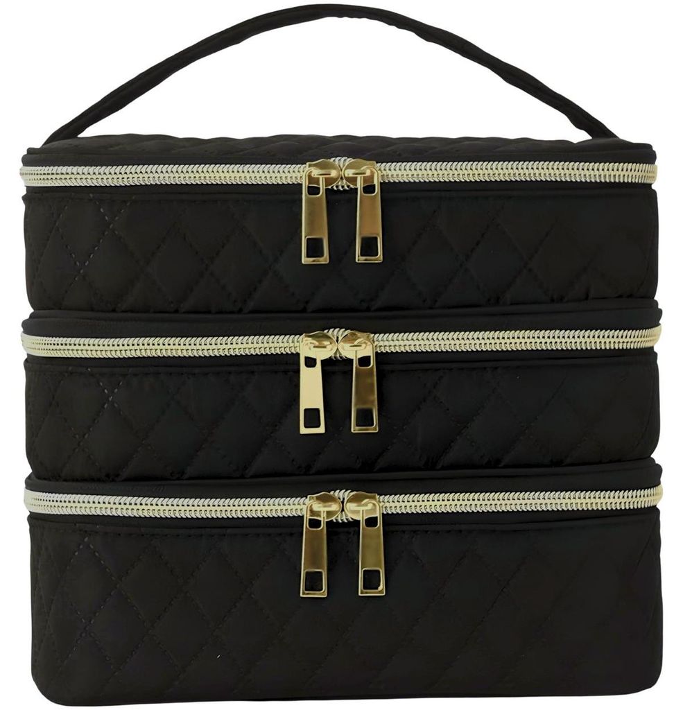 Kosmetiktasche VA-40056 - Schwarz für Reisen KP40056