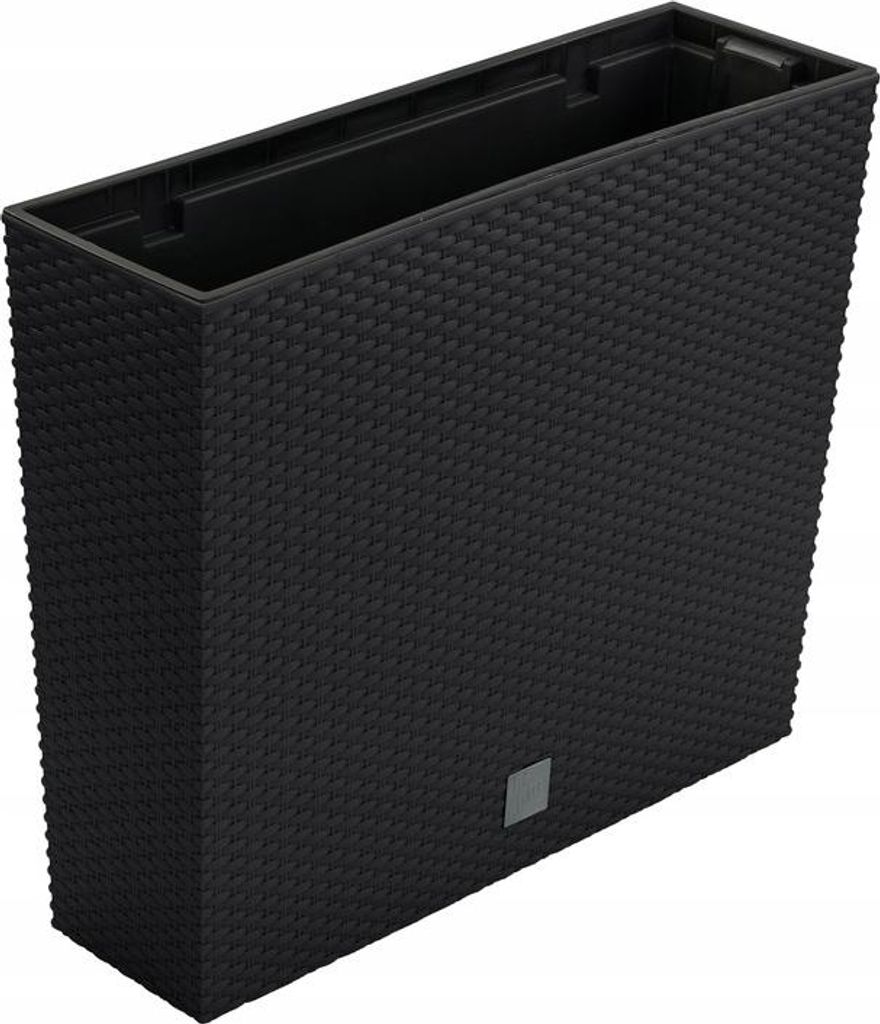 Vaso alto con inserto in rattan antracite DRC600T-S433 Immagine del prodotto 