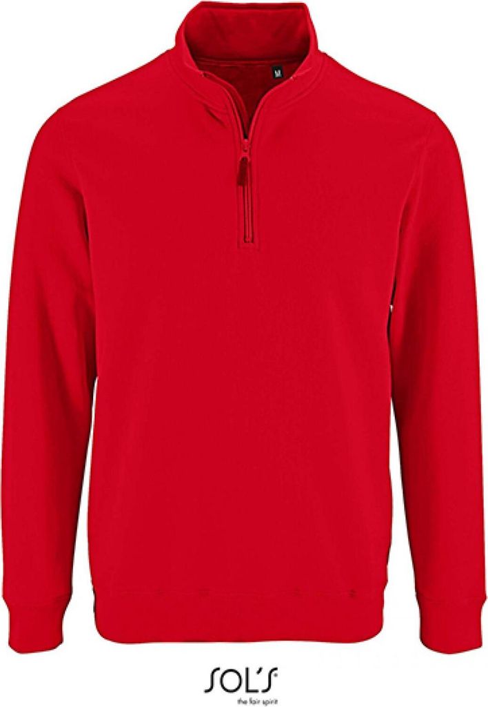 SOLs 02088 | Herren Zip High Collar Sweatshirt Stan - Farbe: White - Größe: L