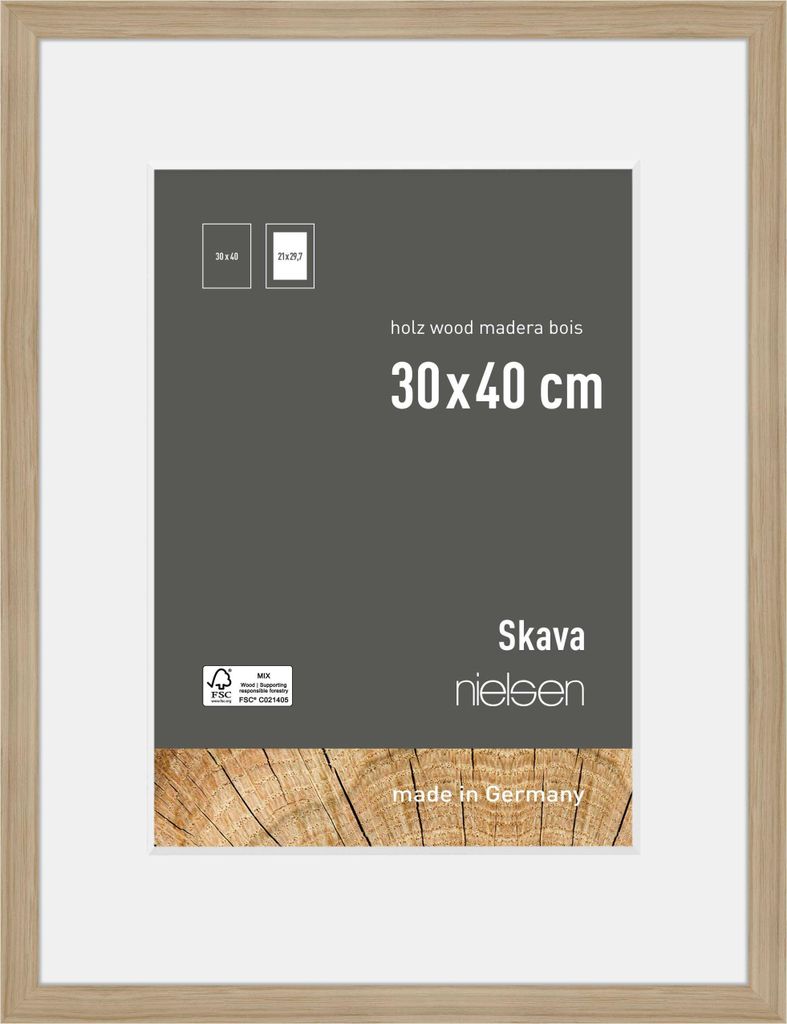 Cornice per foto Nielsen in legno Skava rovere 30x40 cm con Immagine del prodotto 