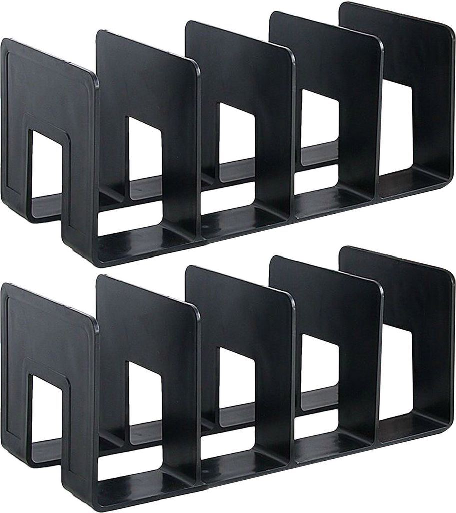 2Pcs Vertikale Lagerung Rack Buch Regal Glatte Kante Grat Freies Starke Tragende Buch Handtasche Teiler Halter