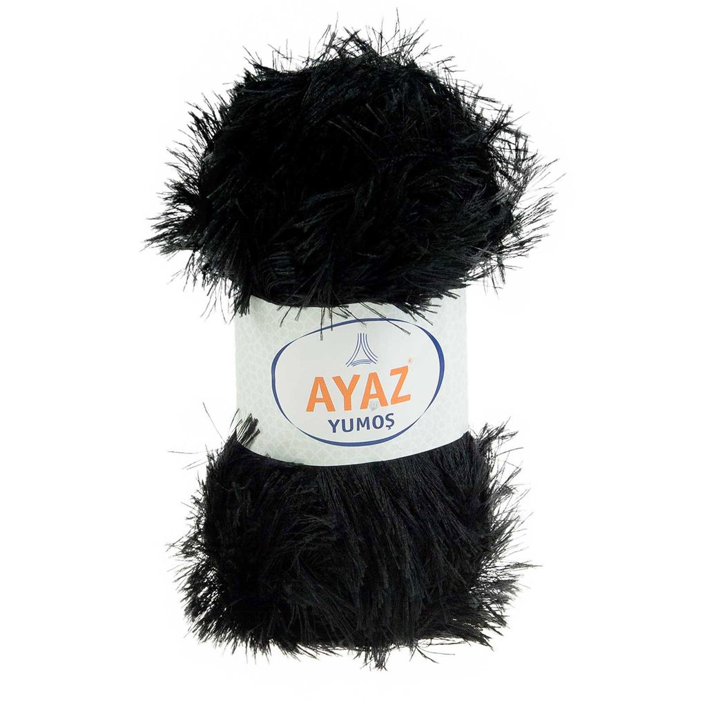 100g Strickgarn Yumos schwarz