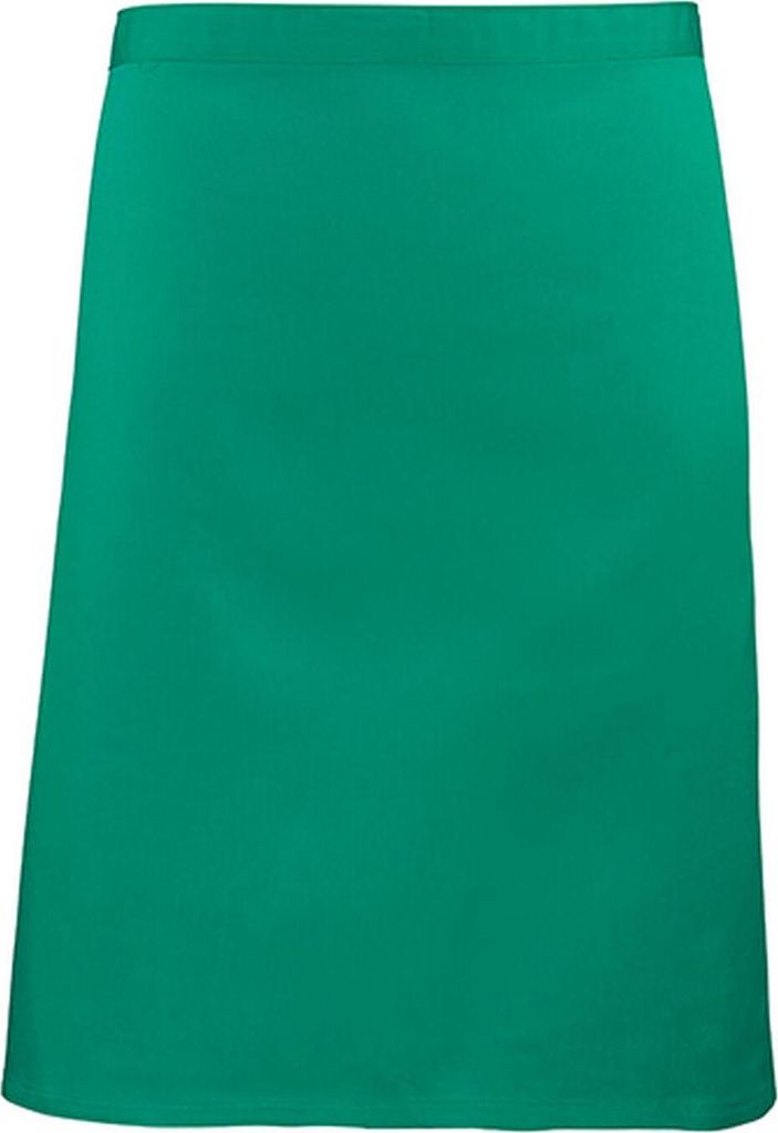 Premier Workwear PR151 | Bistroschürze - 70 x 50 cm - Hauswäsche: bis 60 °C - Farbe: Emerald (ca. Pantone 341) - Größe: 70 x 50 cm