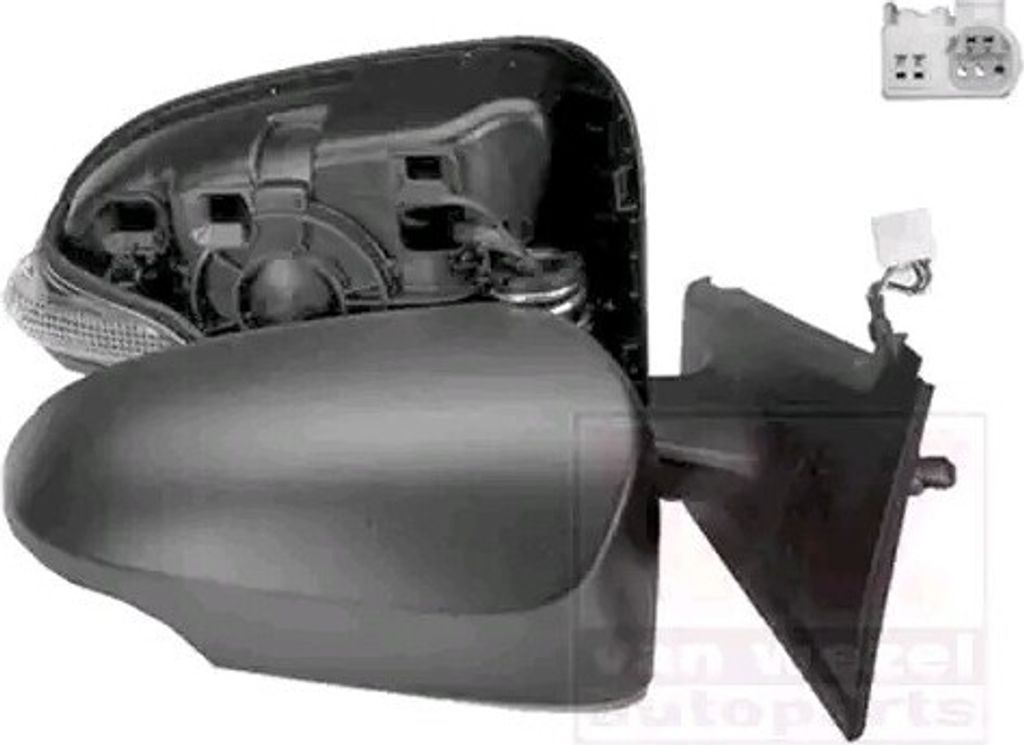 VAN WEZEL 5437805 Außenspiegel Seitenspiegel Links für TOYOTA Yaris Schrägheck (P13) Konvex
