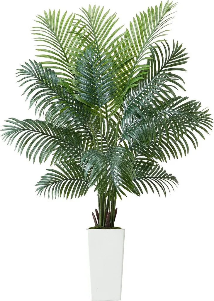 Plante artificielle Palmier Areca 182 cm, décoration verte d'intérieur