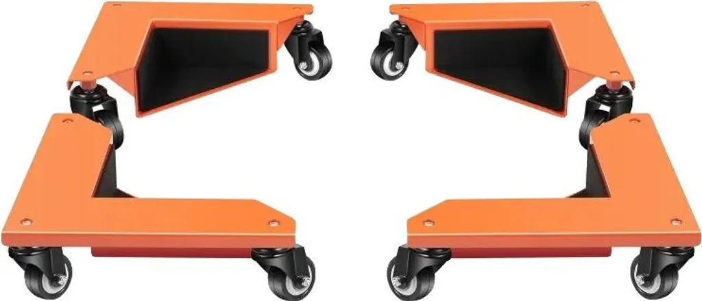 Roulettes de meuble robustes et pivotantes - Modèle orange renforcé
