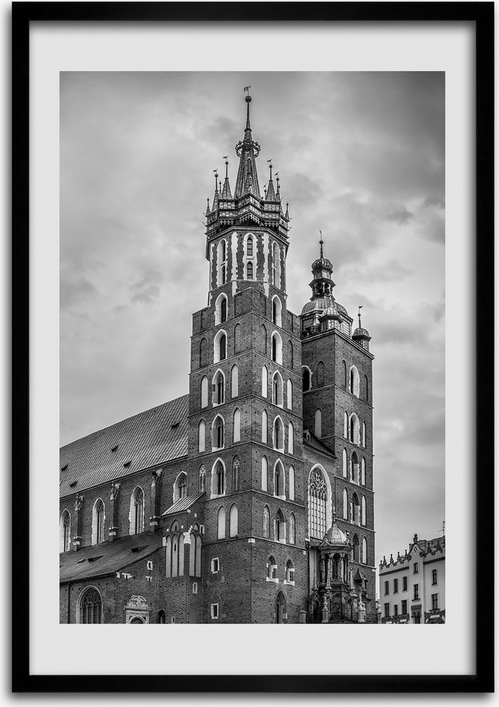 Bild - Bilderrahmen - Foto - 70 cm x 100 cm - MDF - Rahmen - Wandkunst - Krakau Polen