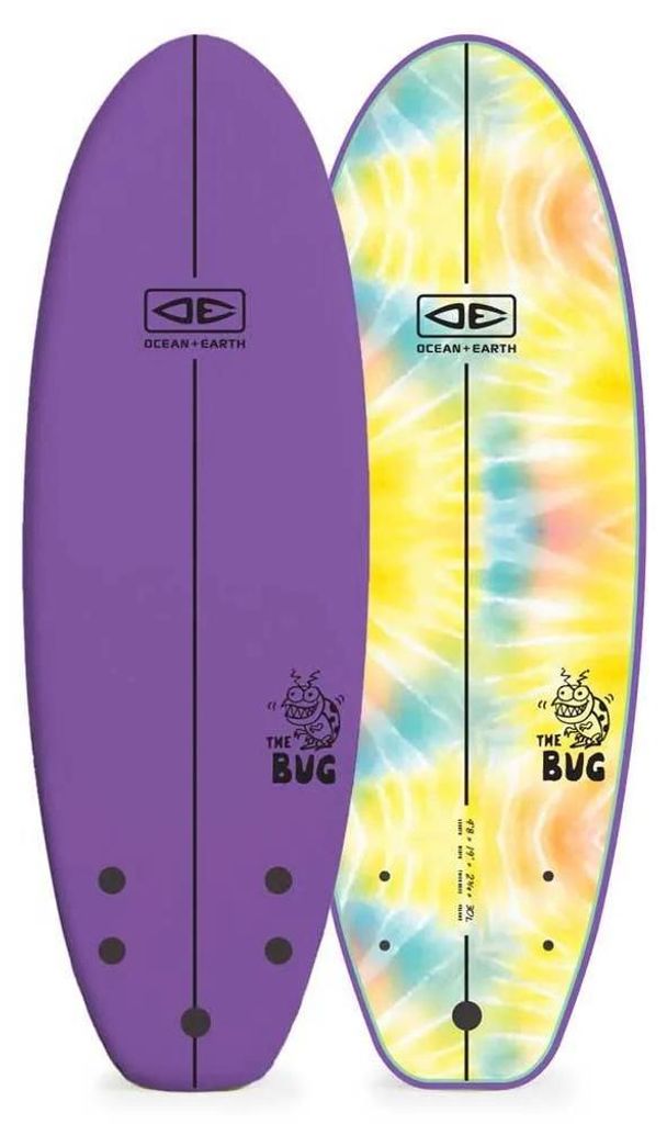 Ocean & Earth The Bug 4´8´´ Surfbrett Lila 142.2 cm Lila Produktbild 