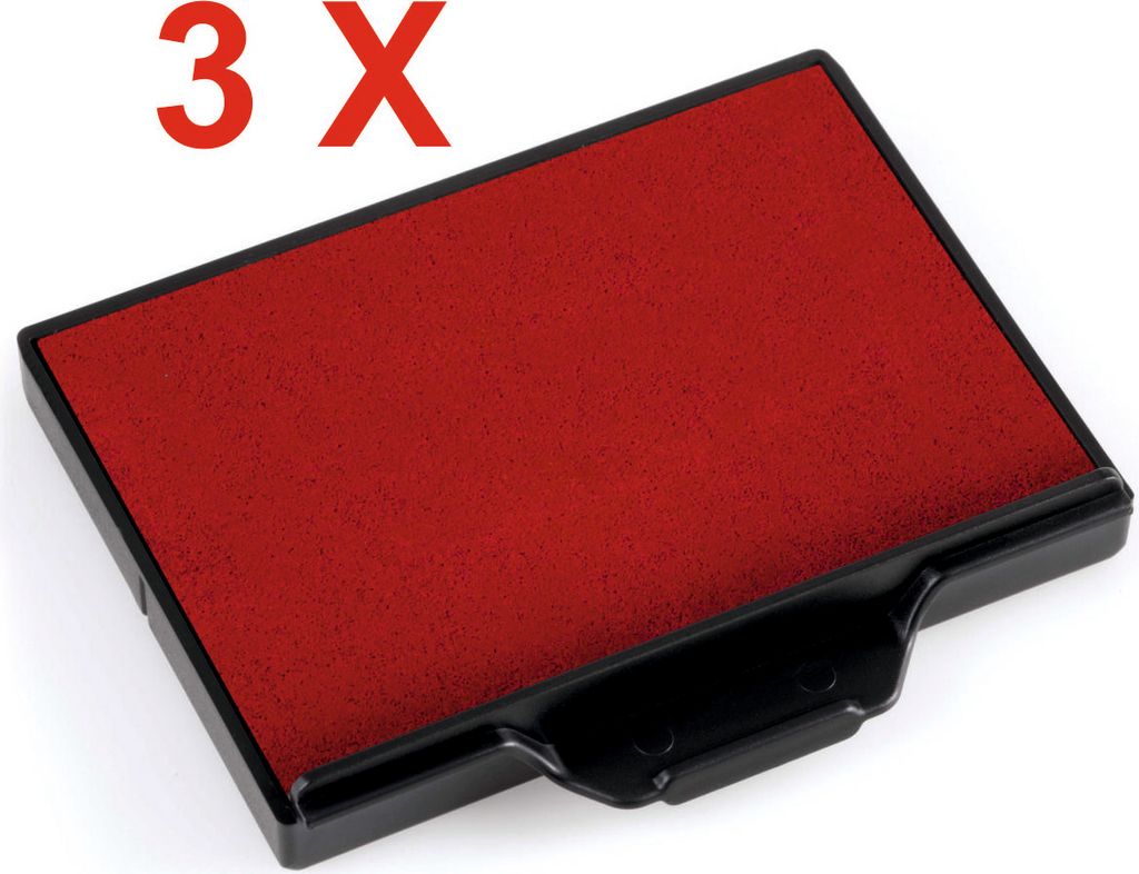 3 X Trodat Ersatzkissen 6/58 für Professional 5208 – Stempelfarbe rotFür Professional 5208, 5274, 5474, 5480. 5485. 55418, 55512