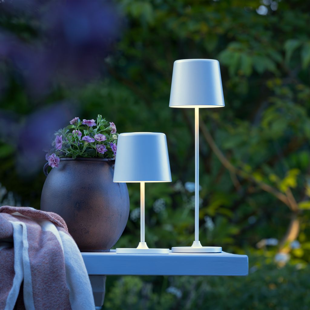 BRILLIANT portable LED Außen Tischlampe Kaami | Höhe: 37 cm Produktbild 