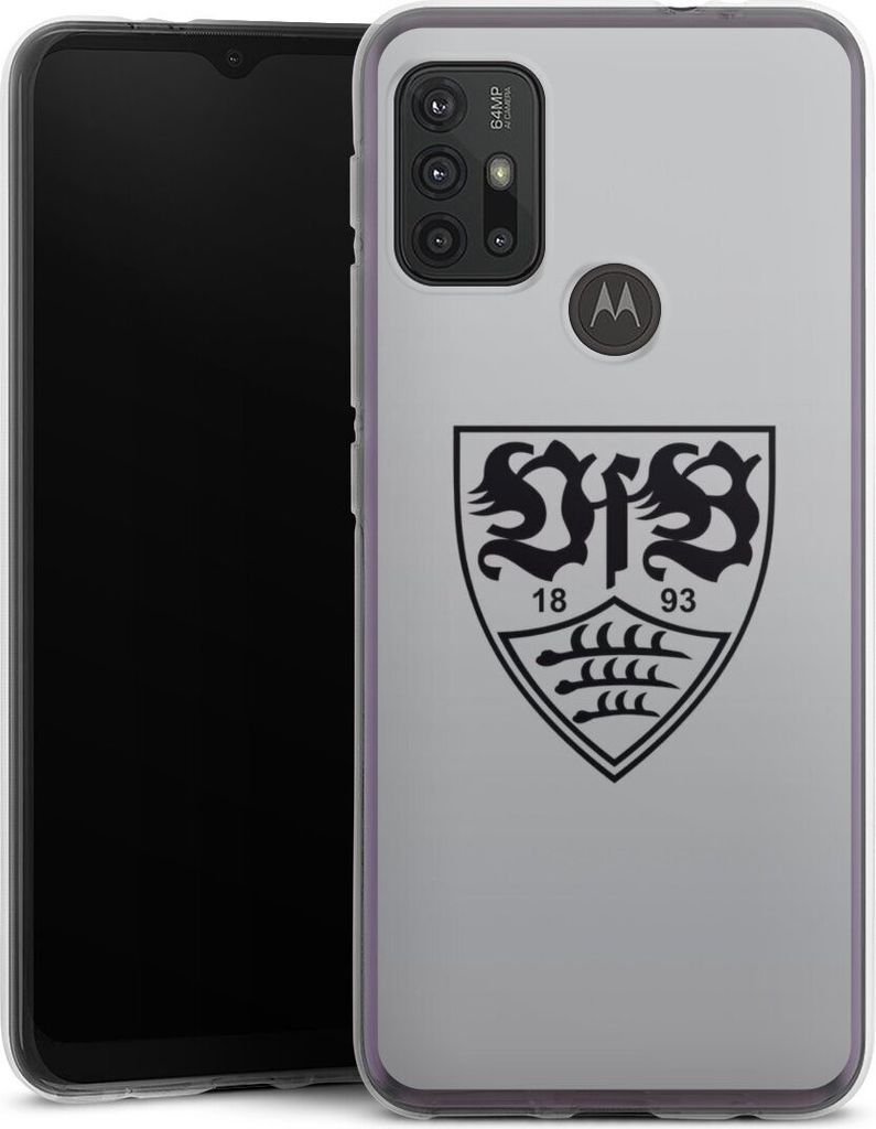 DeinDesign Handyhülle für Motorola Moto G30 Silikon Hülle Case Smartphone Schutzhülle Logo Offizielles Lizenzprodukt VfB Stuttgart