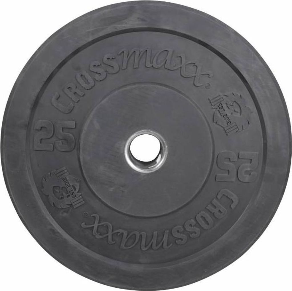 Lifemaxx Crossmaxx Bumper Plate 25 kg Schwarz