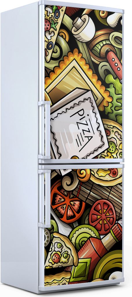 Magnete Dekorative - 70 cm x 190 cm - Küche - Magnetmatte Kühlschrankmagnete - Pizza Italy Essen