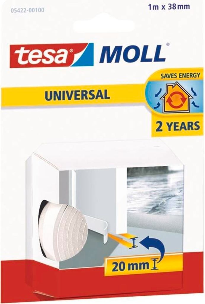 tesamoll Zugluftstopper Universal Tür (1 x 1 m) - Profil: Produktbild 