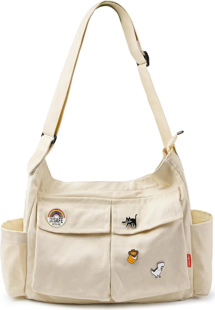 Sac bandoulière résistant pour ne plus manquer de place - Toile Canvas XL