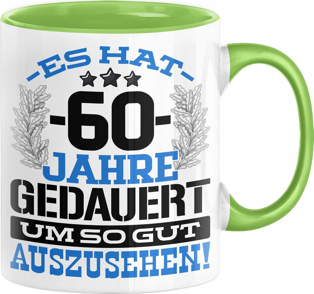 60. Geburtstag Lustig Geschenk Männer Frauen Geschenkidee zum 60er Mann Frau Es Hat 60 Jahre Gedauert Um So Gut Auszusehen Mutter Vater (Grün)