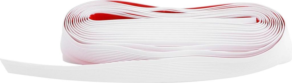 Treppenkantenleiste - L-förmiges Antirutschband - 10 m Länge - 5 cm x 2,5 cm Profil - 3,05 mm Stärke - Wasserdicht - Selbstklebendes PVC - Weiß